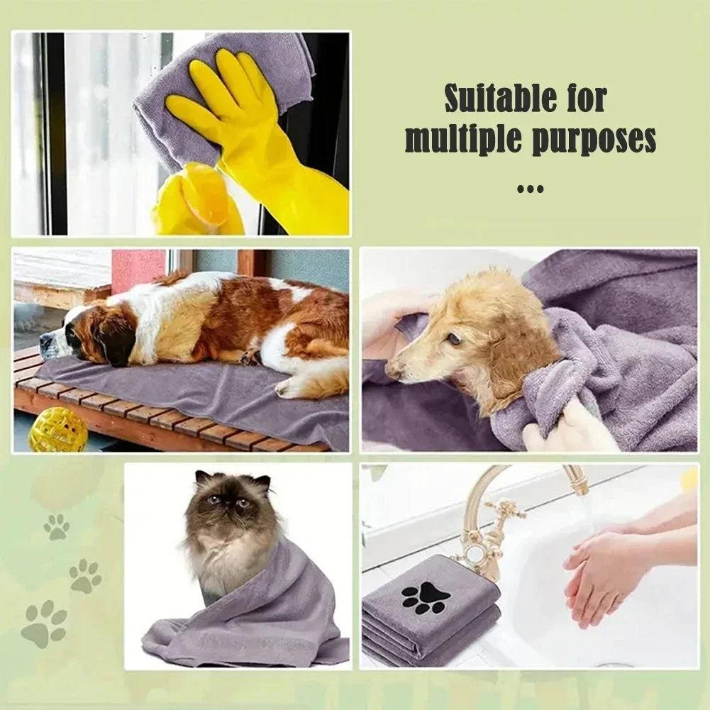 Mikrofaser-Badetuch für Hunde & Katzen, extra saugstark – Ansicht 6 | Pfotenglück