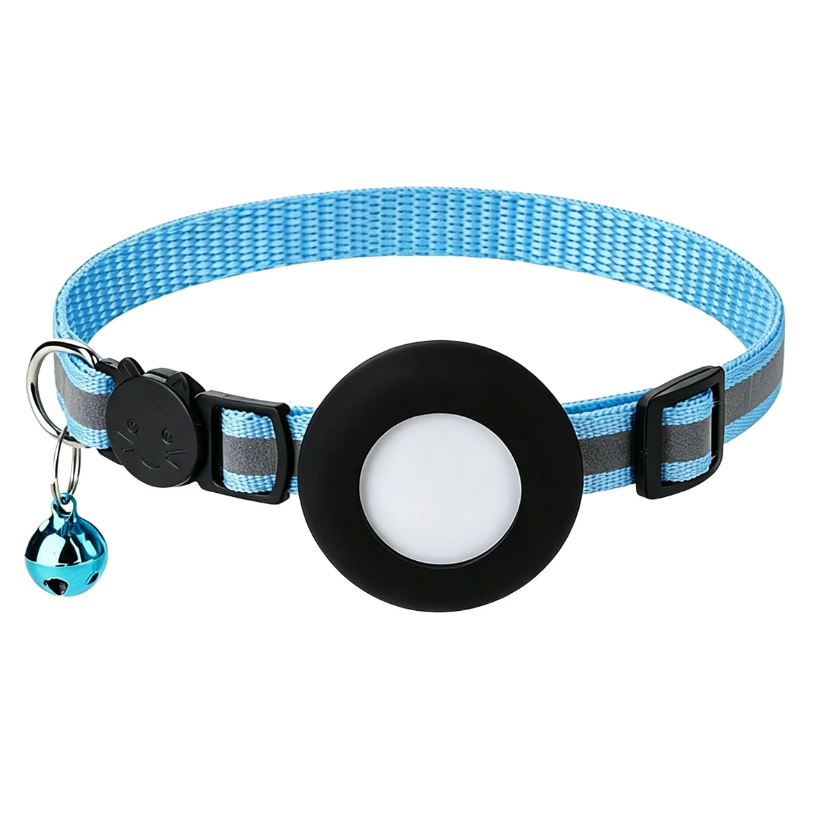 Katzenhalsband mit Tracker-Halter & Sicherheitsverschluss – Ansicht 26 | Pfotenglück
