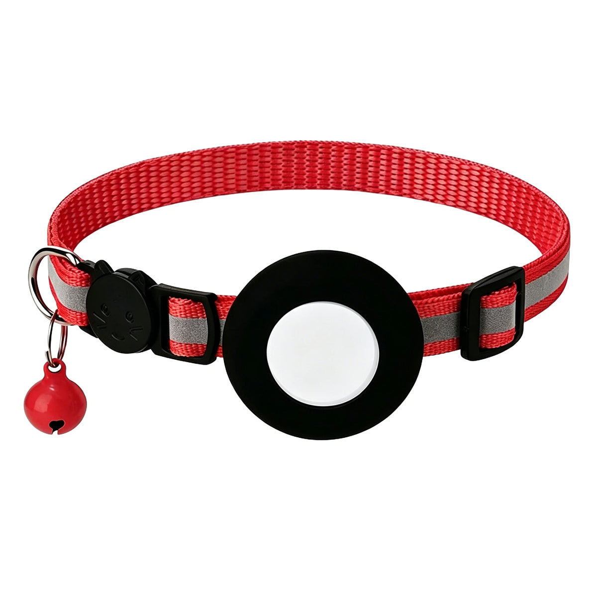 Katzenhalsband mit Tracker-Halter & Sicherheitsverschluss – Ansicht 24 | Pfotenglück