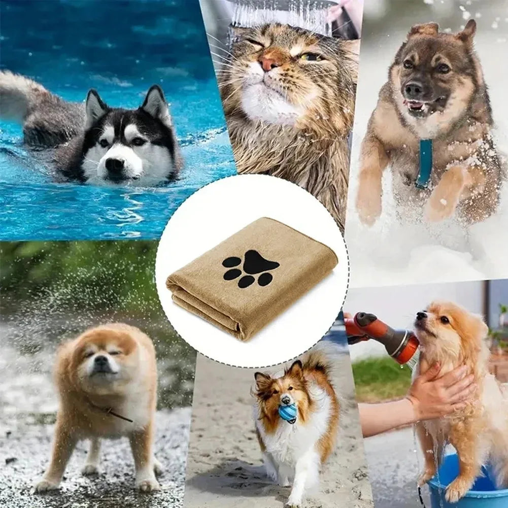 Mikrofaser-Badetuch für Hunde & Katzen, extra saugstark – Ansicht 4 | Pfotenglück