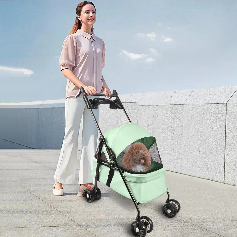 2-in-1 Hundebuggy, faltbar (bis 10 kg) – Ansicht 3 | Pfotenglück