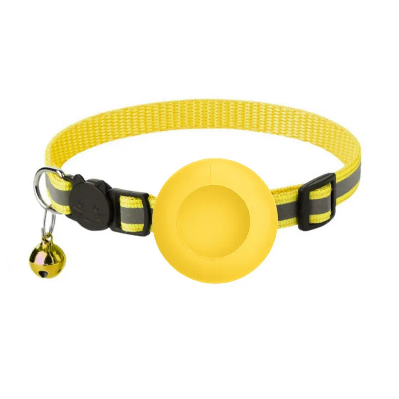 Katzenhalsband mit Tracker-Halter & Sicherheitsverschluss – Ansicht 9 | Pfotenglück