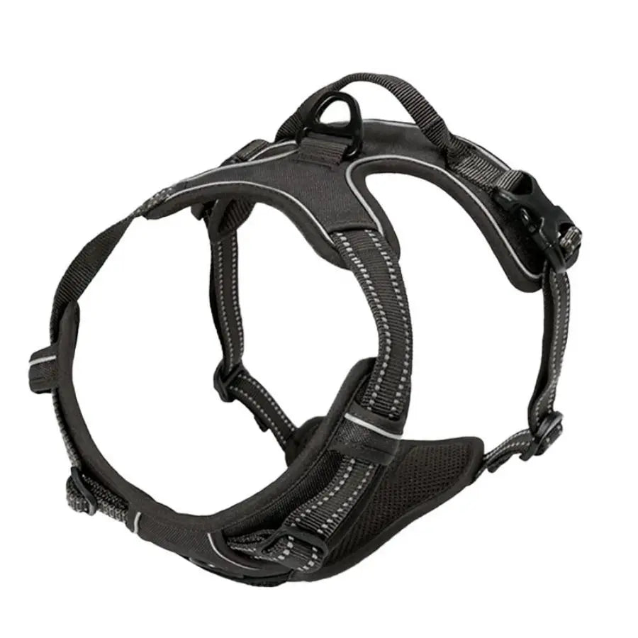 Anti-Zug-Hundegeschirr mit Frontclip, reflektierend – Ansicht 10 | Pfotenglück