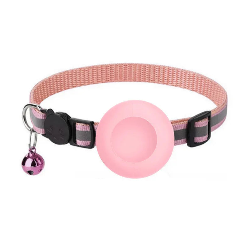 Katzenhalsband mit Tracker-Halter & Sicherheitsverschluss – Ansicht 17 | Pfotenglück