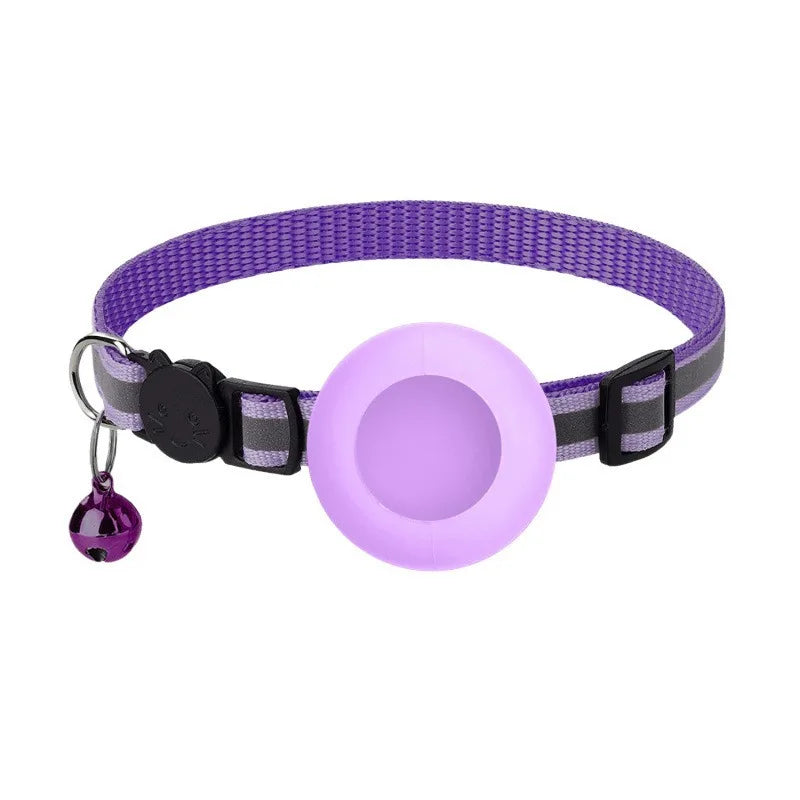 Katzenhalsband mit Tracker-Halter & Sicherheitsverschluss – Ansicht 23 | Pfotenglück