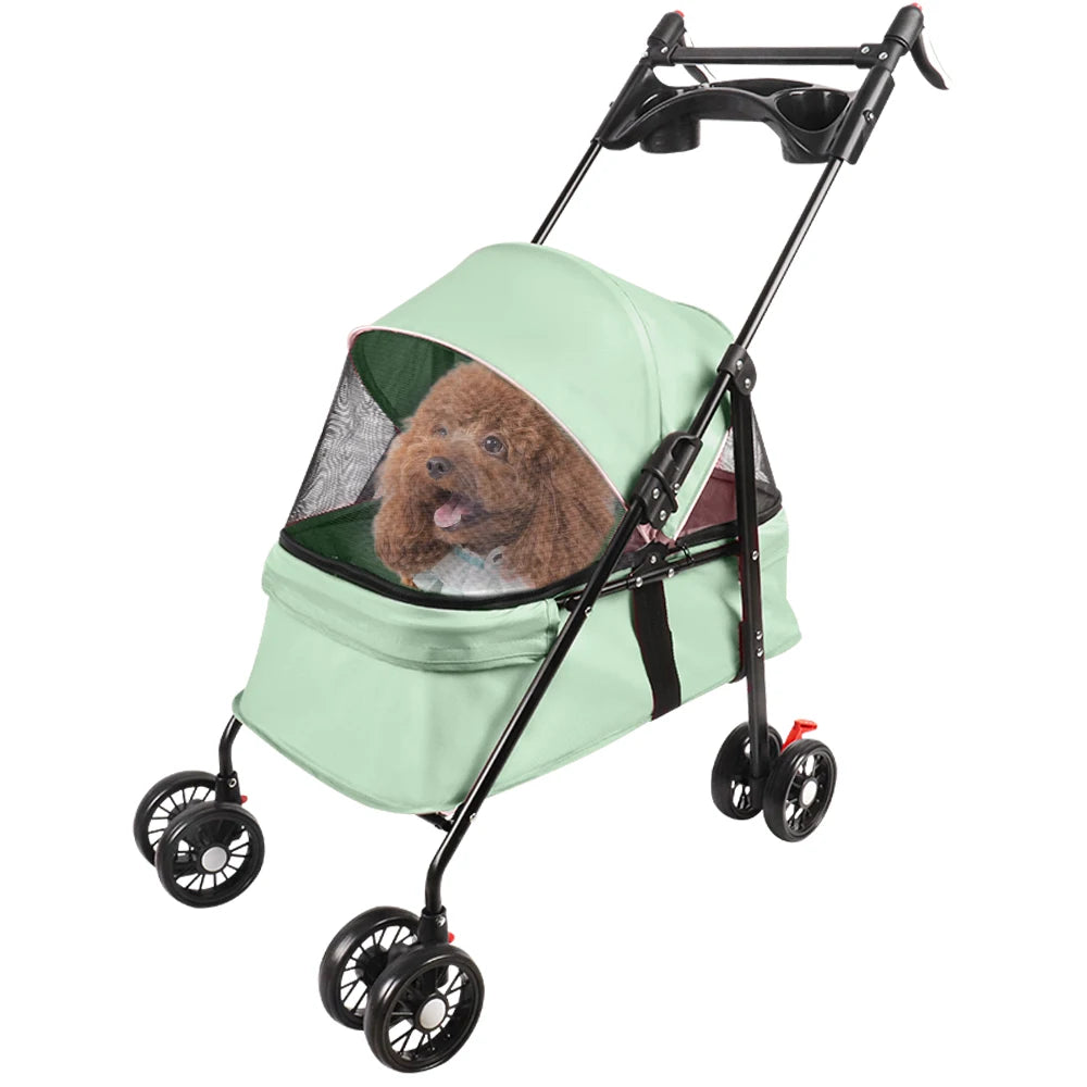 2-in-1 Hundebuggy, faltbar (bis 10 kg) – Ansicht 2 | Pfotenglück
