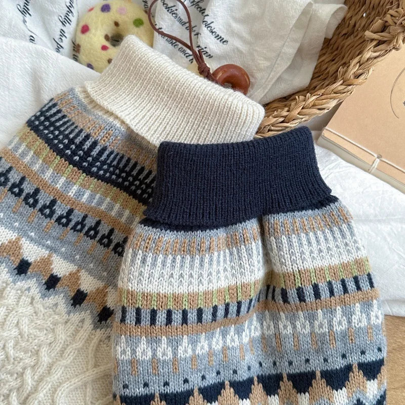 Strickpullover für Hunde im Vintage-Look – Ansicht 3 | Pfotenglück