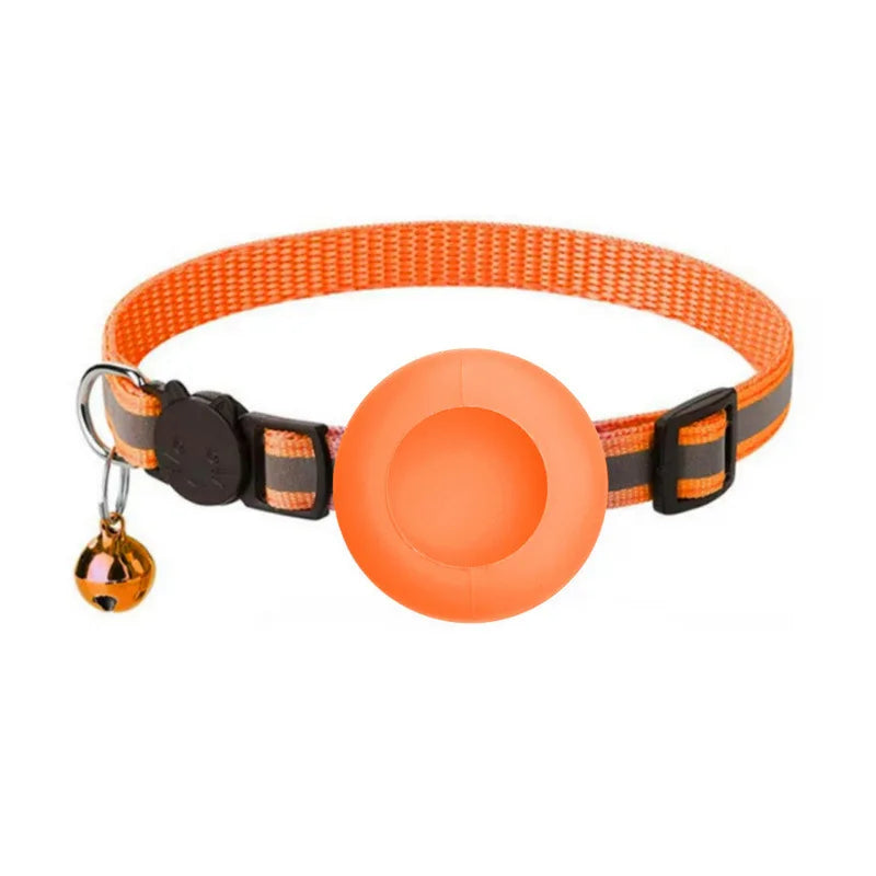 Katzenhalsband mit Tracker-Halter & Sicherheitsverschluss – Ansicht 25 | Pfotenglück